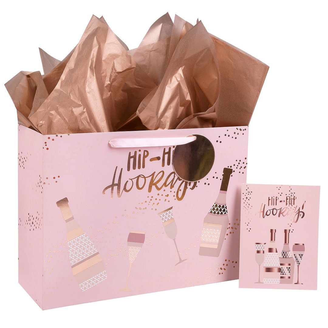 MAYPLUSS 16' Extra Large Gift Bag with Gift Card and Tissue Paper for Wedding/Anniversary
