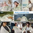 thumbnail image 5 of Green Eucalyptus Cooling Blanket,Lightweight Breathable Summer Throw Blanket with Double Sided Cold Effect,Vintage Leaves Flower Spring Summer Picnic Blankets Bed Sheet for Hot Sleepers 30"x40", 5 of 8