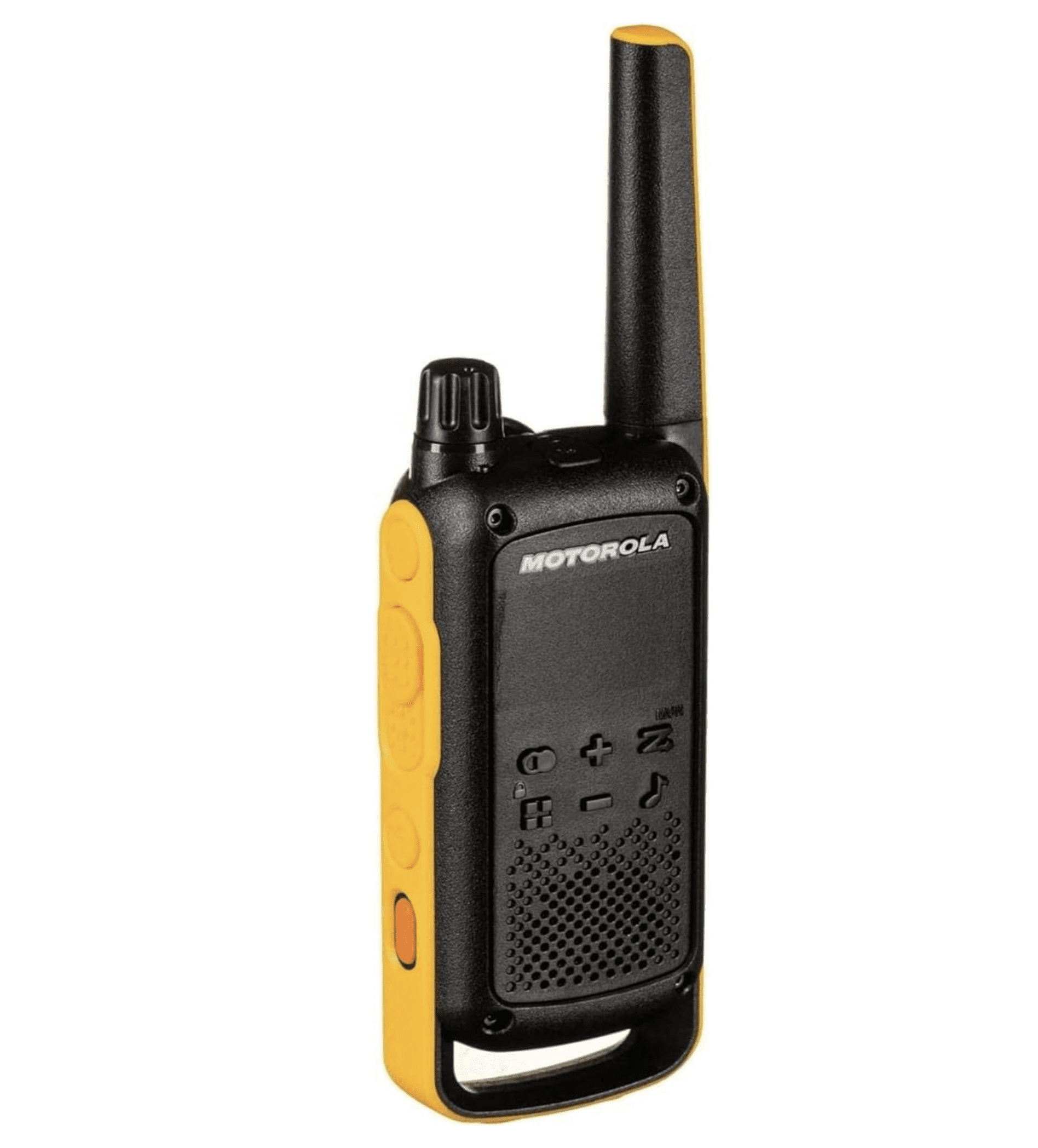 Motorola Talkabout T470 Two Way Radio 8-Pack Walkie Talkies Black/Yellow 22 Channels NOAA Weather Alerts