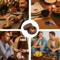 thumbnail image 5 of Ashtrays for Cigarettes Smokeless Ash Tray with Stainless Steel Liner Windproof Wooden Ashtray with Lid for Home Office Tabletop Outside Patio, 5 of 7