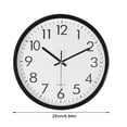 thumbnail image 2 of Reloj de pared redondo de 10 pulgadas, reloj decorativo silencioso de cuarzo para el hogar, dormitorio, sala de estar, oficina Monstrate HA8228-05B, 2 of 6