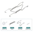 thumbnail image 3 of Uxcell 10 Pcs Plate Hanger 4'' x 1.5'' Stainless Steel Invisible Wall Plate Hangers with 10 Pcs Wall Hooks Silver, 3 of 6