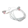 thumbnail image 2 of 3.5 -ear bass stereo + wired remote control earph headset White, 2 of 7
