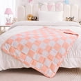 thumbnail image 6 of Teler Weighted Blanket for Kids, 36.2"x48.2" 3lbs Cooling Weighted Lap Blanket, Toddler Heavy Blankets, Pink Plaid, 6 of 6
