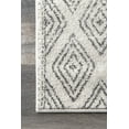 thumbnail image 3 of nuLOOM Sarina Diamonds Runner Rug, 2' 6" x 14', Gray, 3 of 4
