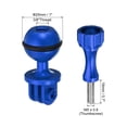 thumbnail image 2 of Unique Bargains Action Camera Ball Mount Adapter Rotating Ball Head Mount for Sports Camera Style 2, Blue 1 Set, 2 of 5
