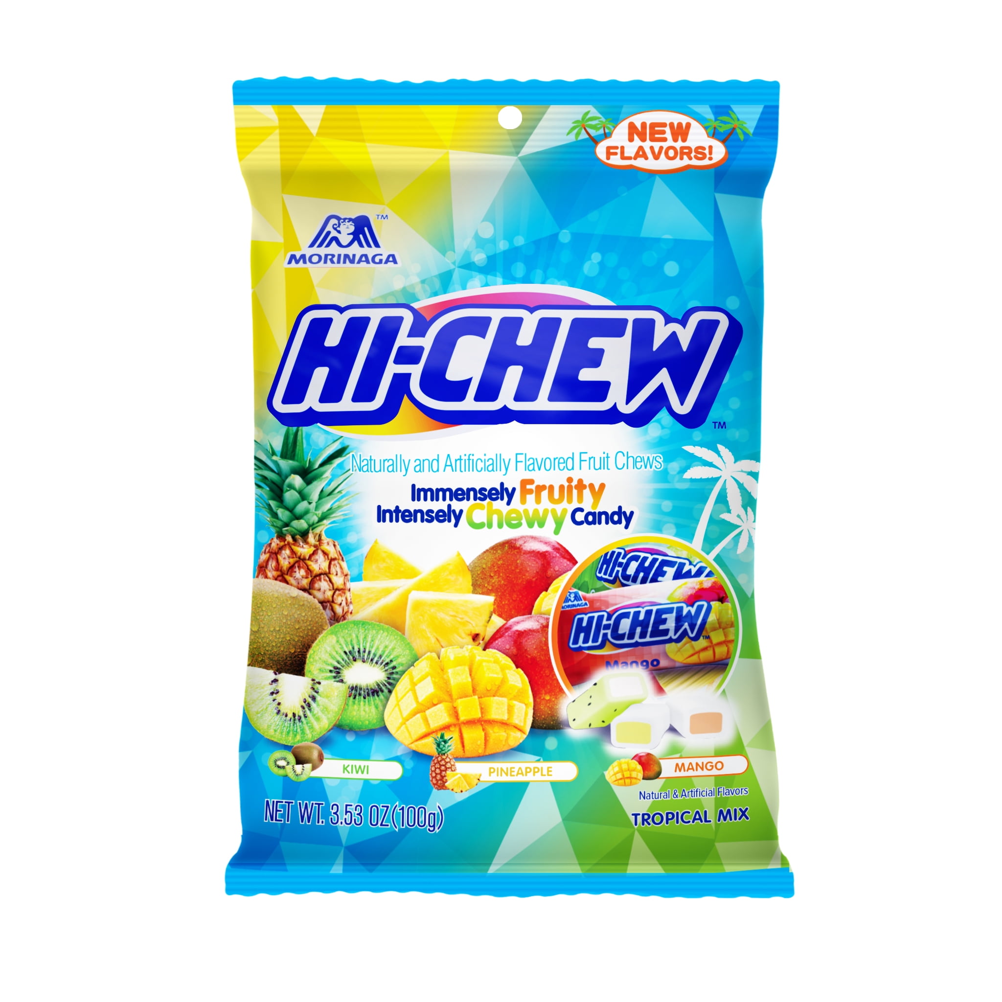 HI-CHEW Original Mix Chewy Candy Bag: 3.53oz (Strawberry HI-CHEW Original Mix Chewy Candy Bag: 3.53oz (Strawberry