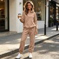 thumbnail image 6 of Stralyhd 2 Piece Lounge Sets for Women Loose Fit Hoodies and Joggers Fleece Sweatsuits Workout Trendy Fall Matching Outfits Khaki L, 6 of 6