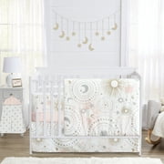 Celestial Pink and Gold Sweet Jojo Designs 6 Piece Crib Bedding + BreathableBaby Breathable Mesh Liner Girl by Sweet Jojo Designs