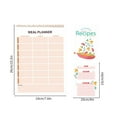 thumbnail image 3 of Planificador de comidas magnético y lista de compras para frigorífico | 52 hojas sin fecha para desprender | Organizador semanal de comidas con 25 tarjetas de recetas de cocina | 7x10 pulgadas, 3 of 7
