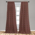 thumbnail image 5 of Ambesonne Vintage Curtains, Vivid Oriental East, Pair of 28"x95", Multicolor, 5 of 5
