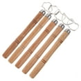 thumbnail image 2 of Wood and Metal Clay Tools for Sculpting and Pottery Craft Projects with Coffee Color and Unique Design 5 Pieces, 2 of 9