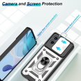 thumbnail image 4 of for iPhone 11 Phone Case with HD Screen Protector, Heavy Duty Shockproof with 360° Rotation Metal Kickstand [Military Grade] Protective Case for iPhone 11, Silver, 4 of 14