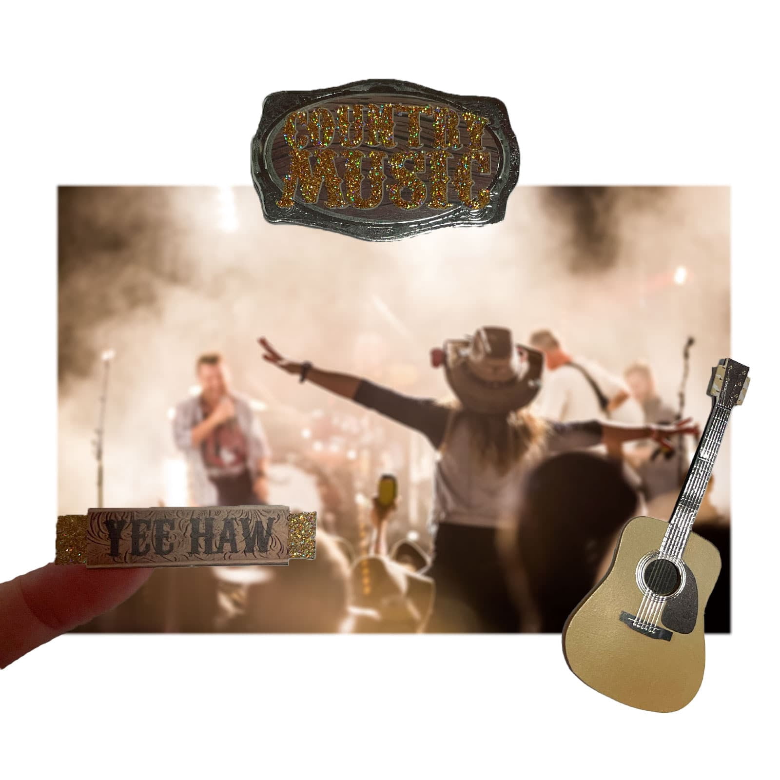 Recollections Country Music Stickers, 12 Pack