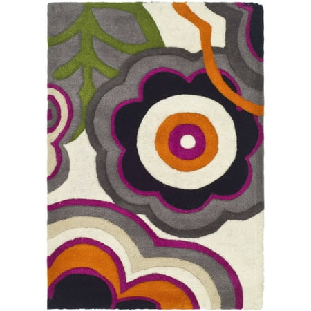 Soho Hailey Floral Wool Area Rug or Runner (Hailey Best Rug And Home)