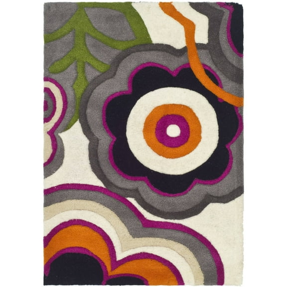 SAFAVIEH Soho Hailey Floral Wool Area Rug, Multi, 2' x 3'