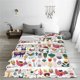 thumbnail image 5 of Balery Alpaca Flower Manta de Felpa Suave y Acogedora – Cobija de Franela Aterciopelada para Cama, Lavable y Cálida para Sofá, Mascotas, Transpirable-80"x60", 5 of 7