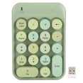 thumbnail image 1 of Teclado numérico inalámbrico AJAZZ con teclas de chocolate para cambiar la dirección del juego AK18 2.4G Verde, 1 of 14