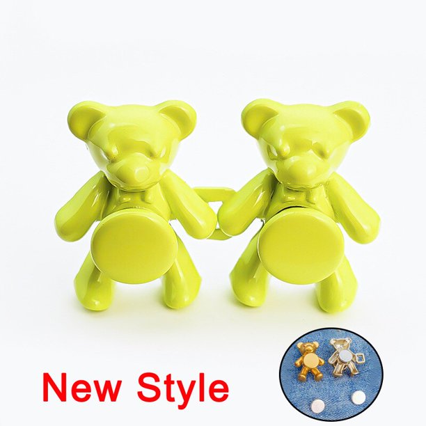 Botón desmontable de Metal para mujer, alfileres de Clip de cintura ajustables para falda y pantalón, accesorios de ropa DIY, 2 piezas