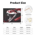 thumbnail image 2 of Susaid Fierce Red Viper Graphic Art Pattern Canvas Wall Decor Poster Framed Artwork Decoration for Bedroom Home Office Ready to Hang,Horizontal, 2 of 6