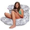 thumbnail image 4 of Posh Creations Laguna Lounger Bean Bag Chair, Kids, 3 ft, Canvas Coloring Fabric Creatures, 4 of 4