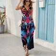 thumbnail image 5 of Tiger Animal Graffiti King Size Sleeveless Dress Dresses Summer Women Dresses Clothing Woman Dresses Dress, 5 of 6
