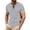 Gray, variant on Mens Casual T-Shirts Cross Lace-Up V Neck Summer Shirt Short Sleeve Loose Fit Lightweight Basic Tees Vacation Shirts Tops Black M