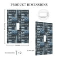 thumbnail image 3 of Balery Snowflake Vintage Pattern for Duplex Wall Plates Kit, Electrical Outlet Covers, Standard Size 1-Gang 5.0" x3.0", Electric Receptacle Plug Covers-Style T, 3 of 6