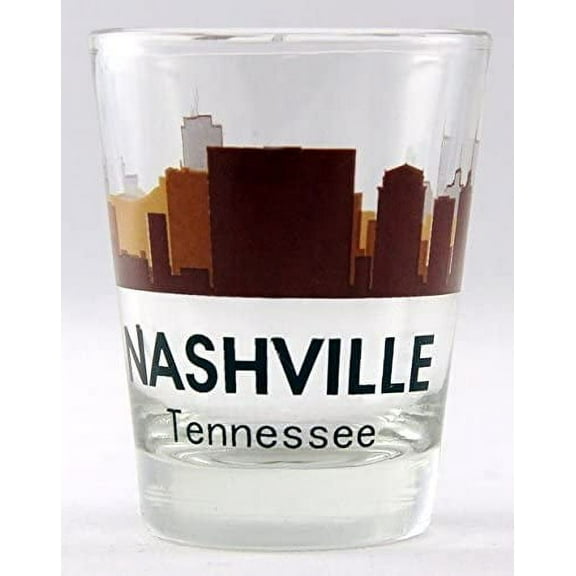 Nashville Tennessee Sunset Skyline shot glass