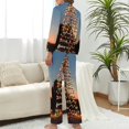 thumbnail image 2 of Christmas Tree Light Women's Long Sleeve Flannel Pajama Set Sleepwear XL, 2 of 5