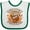 White and Green, variant on Inktastic Thanksgiving Football Turkey Day Boys or Girls Baby Bib