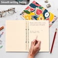 thumbnail image 5 of Fruits Leaves Ring Binder Notebook Journey Note Diary College Ruled Spiral Notebook Study Loose Leaf Paper A5 60 Pages, 5 of 8