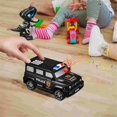 thumbnail image 2 of Digital Fingerprint Piggy Bank Police Car Kids Password Piggy Bank Money Box with Password for Kids Puzzle Locker, 2 of 5