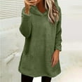 thumbnail image 2 of Bovemsi Sweatshirt for Women Winter Warm Sweater Coat Thickening Plus Size Jacket Casual Loose Camo Hoodie, 2 of 9
