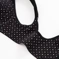 thumbnail image 3 of HBGVBA Womens Plus Size Wireless Bras Front Closure Polka Print Wide Strap Comfortable Bralette, 3 of 5