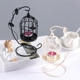 thumbnail image 6 of Kripyery European Style Freestanding Stable Candlelight Stand Creative Leaves Bird Cage Iron Candle Holder Party Supplies, 6 of 7