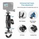 thumbnail image 5 of Motorcycle Camera Holder Rearview Mirror Adjustable Metal Fixed Bracket Stand For Hero 8/7/6 Action, 5 of 5