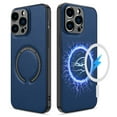thumbnail image 4 of Elegant Choise Case for iPhone 14 Pro Max/14 Pro/14 Plus/14 Mag safe Magnetic Leather Phone Cover, Blue, 4 of 4
