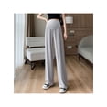 thumbnail image 4 of Sans Poches - Pantalon de Maternité d'Été Grande Taille, Léger, à Jambe Grand Fluide, 4 of 5