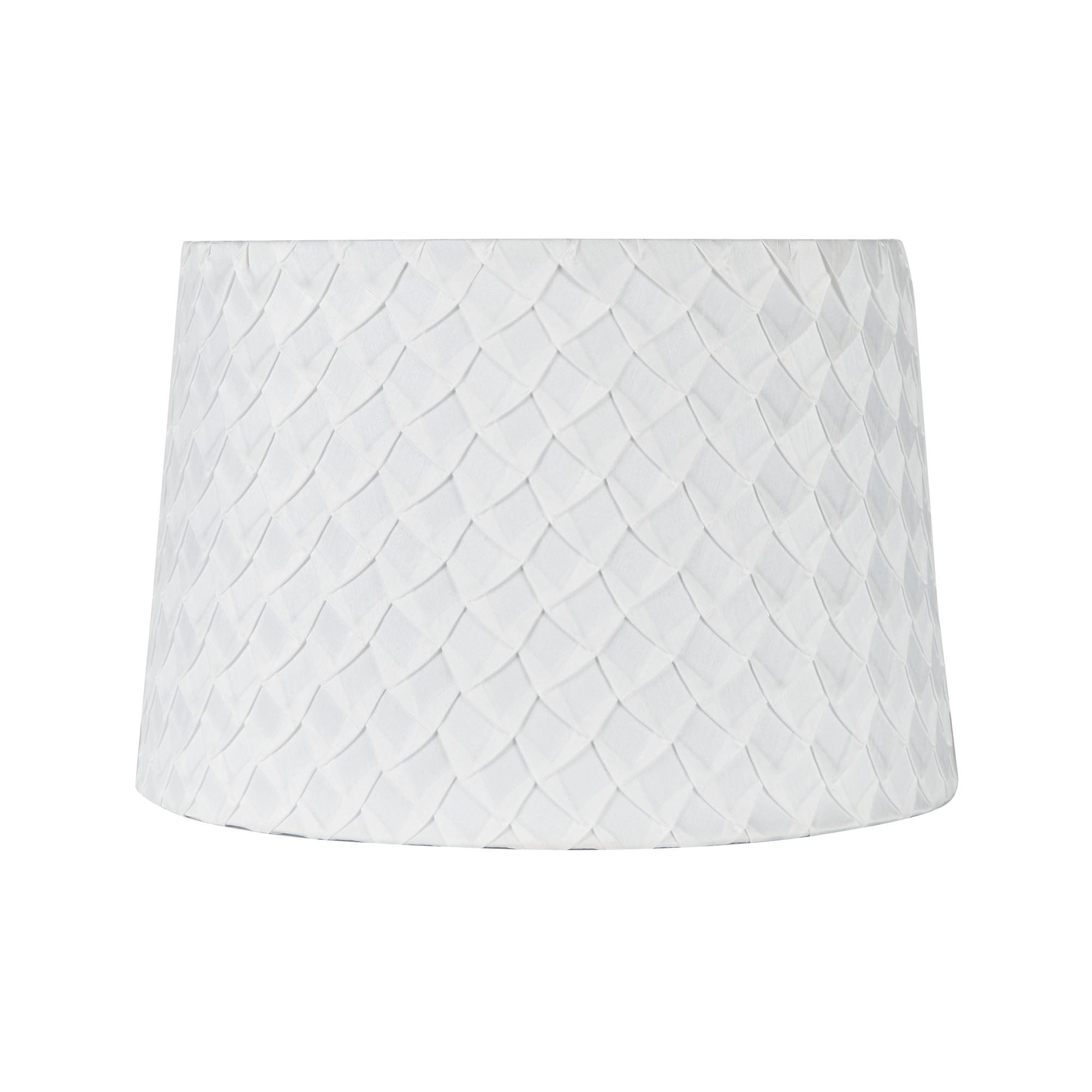 Better Homes & Gardens Large Tapered Pleated Fabric Drum Shade, White