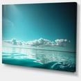 thumbnail image 2 of Blue Sea Horizon and Skyscraper - Large Seashore Canvas Art Print, 2 of 4