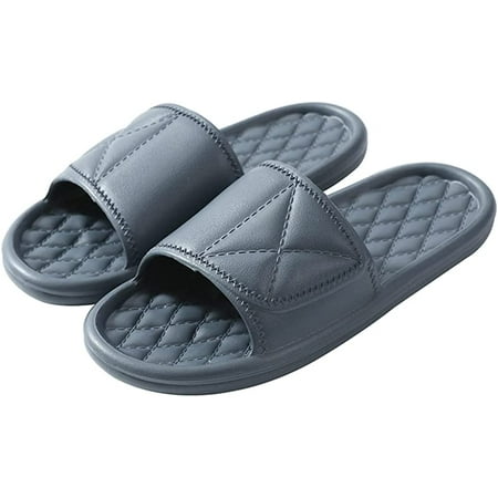 

DanceeMangoo Summer Bathroom Slippers Portable Quick Drying Non-Slip Unisex Shower Slippers House Slide Sandals Indoor and Outdoor