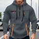 thumbnail image 1 of MHFRRA Sudadera con Capucha y Bolsillo para Hombre, de Color Liso, Forrada, Cómoda y Casual, para Invierno Gris oscuro, 1 of 5