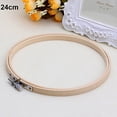thumbnail image 2 of Opolski Cross Stitch Machine Adjustable Embroidery Hoop Ring Bamboo Sewing Tool 13-27cm, 2 of 7