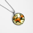 thumbnail image 4 of Tangerine Women's Glass Circular Pendant Necklace, 4 of 5