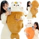 thumbnail image 2 of 80X45cm Kawaii Taiyaki Cat Plush Toy Rabbit Hiding in Carrot Dog in Big Bones Ferry Animals Plushie Throw Pillow For Kids Girl, 2 of 5