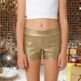 thumbnail image 6 of Ymyiu Girls Shorts Pajama Baby Girls Ruffle Shorts Toddler Cotton Dance Shorts Soft Summer Clothes Size 6-7 Years (Gold,6-7 Years), 6 of 6
