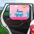 thumbnail image 5 of Cubierta de parasol magnética universal para coche con diseño de dibujos animados, cortina protectora, bonita ventana lateral para ovejas, 5 of 5