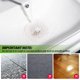 thumbnail image 5 of Paquete de 2 recogedores de pelo, cubierta de silicona para drenaje de pelo de ducha con 4 ventosas, fácil de instalar para baño, bañera, cocina (blanco), 5 of 5
