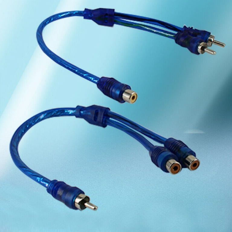 Buy Kebilshop Rca Male Jack To 1 Rca Female Plug Splitter Audio Video  Adapter Cable Blue (Pack Of 2) Online at Best Prices in India - JioMart.